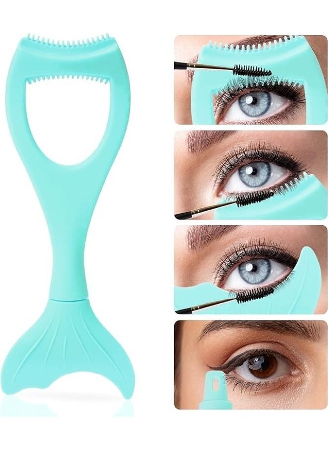 3 in 1 Mascara Shield Applicator Guard Silicone Eyelash Separator Tool Reusable Mermaid Mascara Applicator Eyeliner Template Eyelash Comb Eyeshadow Auxiliary Tool Lash Makeup Helper Detachable - pzsku/ZD7E111648A6A43C251C4Z/45/_/1712147416/f44024bf-c032-4f5a-94ae-94e9d8aa3dc0