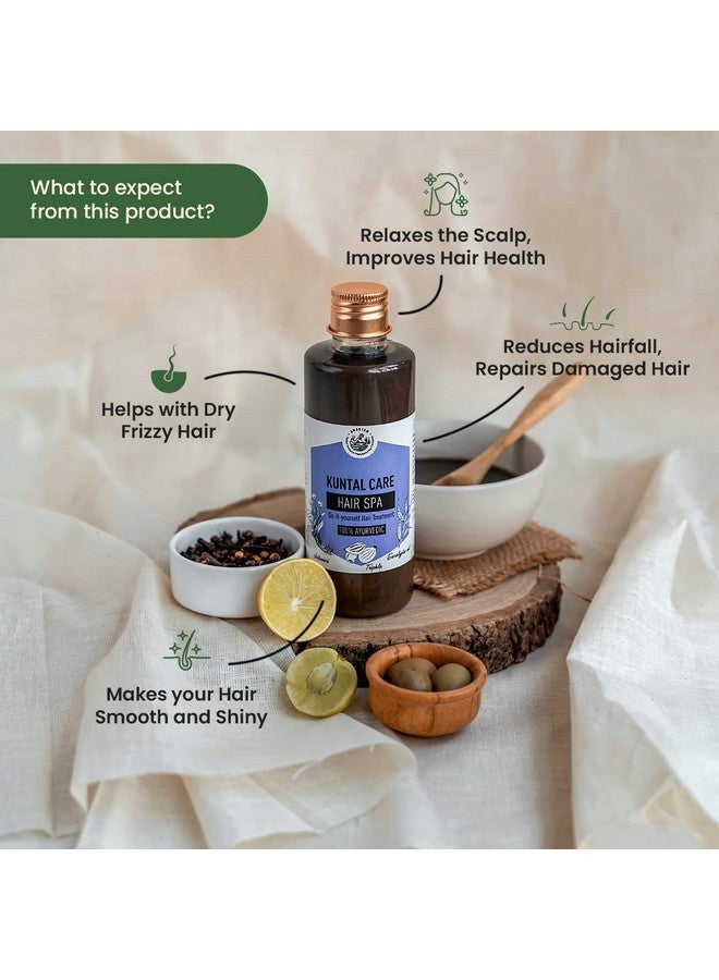Amrutam Kuntal Care Hair Spa & Shampoo Combo | 2-In-1 Hair Care Bundle | Complete Hair Care Solution With Eucalyptus Oil, Triphala, Balchhad And Bhringraj | Promotes Hair Growth - Image 2