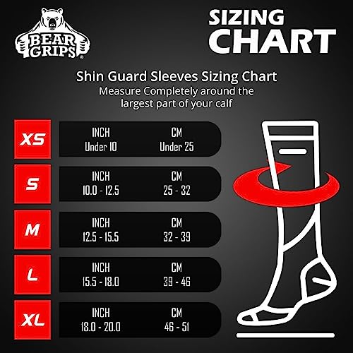 Bear Grips Deadlift Shin Guards - Gym Equipment Rope Climbing Shin Guard for Men and Women - Injury Prevention Calf Support Shin Guard Sleeves for Ultimate Shin Protection (Black, Large) - Image 3