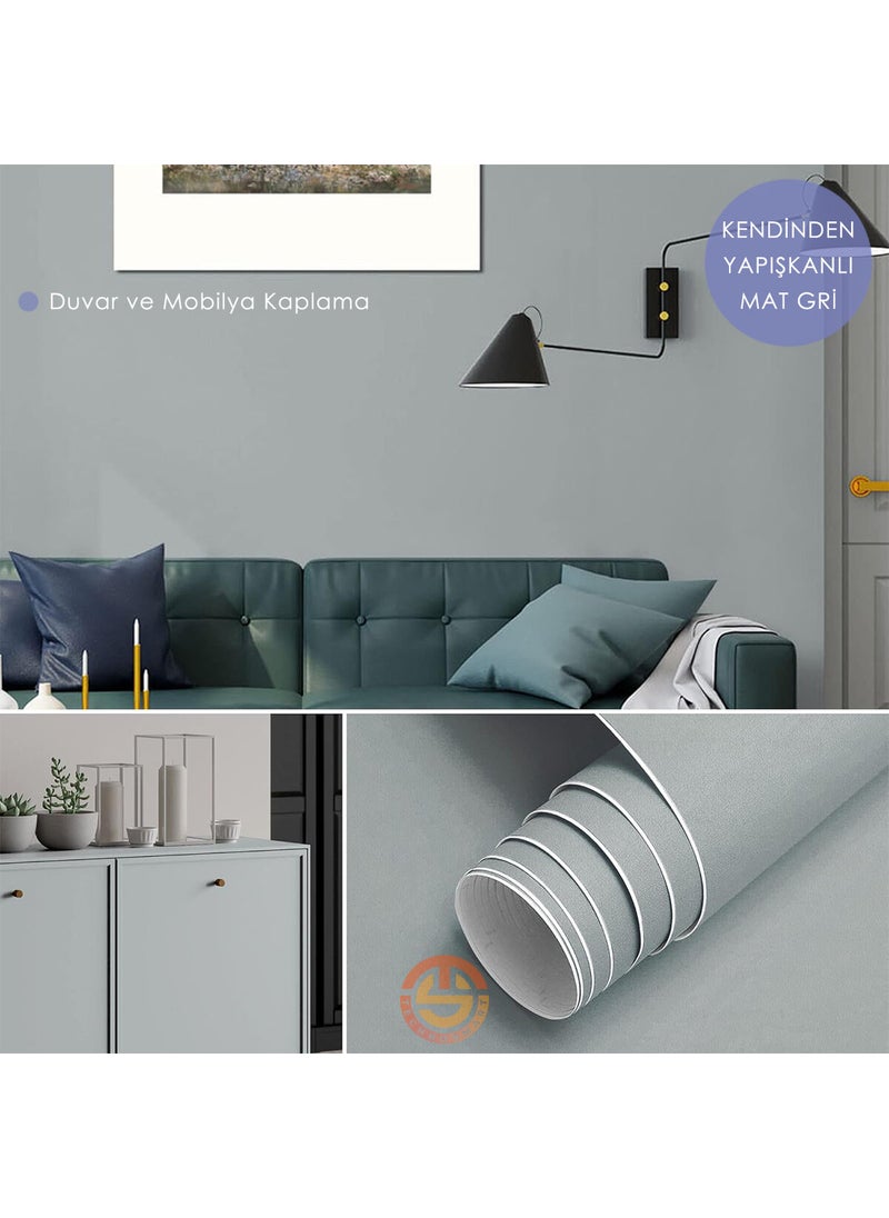 Technosmart 60CM×100CM Self-Adhesive Matte Look Wallpaper Kitchen Cabinet Table Covering  - Image 1