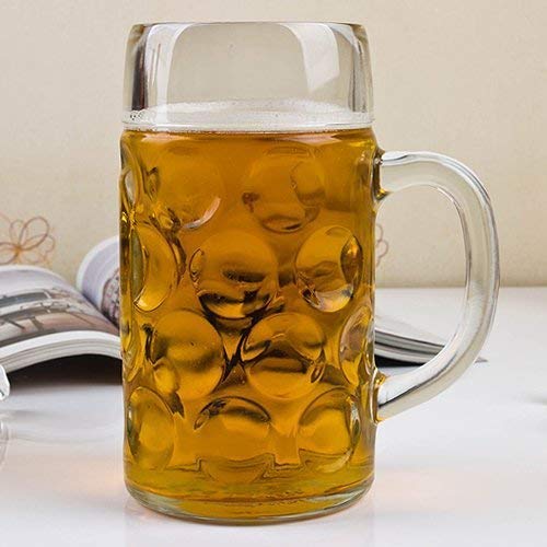 miRim Big Beer Mug (1200 ml) for Your Home Bar, Juice, Jumbo Size (Transparent) - 1 Piece - Image 1