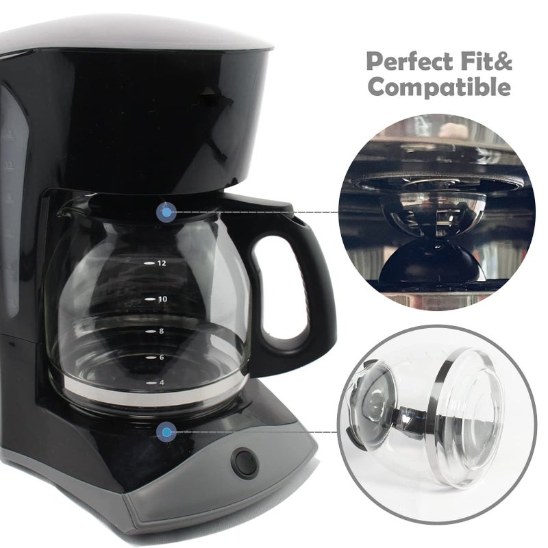 Cestlaive 12-Cup Replacement Coffee Carafe Compatible With Mr. Coffee Coffee Maker Pot  Replace Part# Pld12 Pld12-Rb Series  Black Handle - Image 5