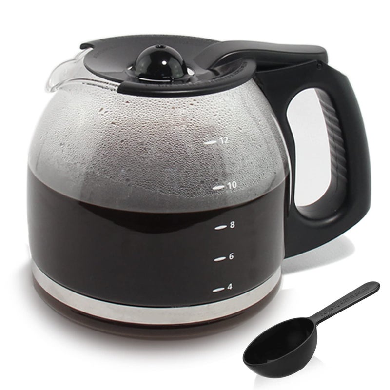 Cestlaive 12-Cup Replacement Coffee Carafe Compatible With Mr. Coffee Coffee Maker Pot  Replace Part# Pld12 Pld12-Rb Series  Black Handle - Image 1