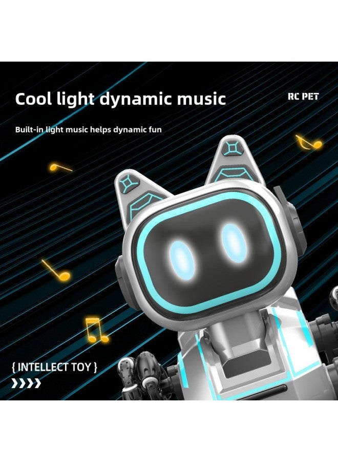 Eight-wheel Stunt Mechanical Dog Remote Control Toy Gesture Induction Climbing Deformation Electric Children Intelligent Robot Cat-Color:13-channel Eight-wheel Mechanical Dog (handle Remote Control) English Packaging-Proportion:High Configuration 【3 Lithium Batteries】 - Image 3