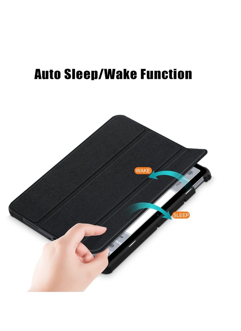 Generic - Case For Xiaomi Redmi Pad 10.6 Multi-Viewing Angles All New PU Leather Smart Cover with Auto Sleep Wake Feature Slim Flip Shell Case for Xiaomi Redmi Pad 10.6 (Black) - Image 1