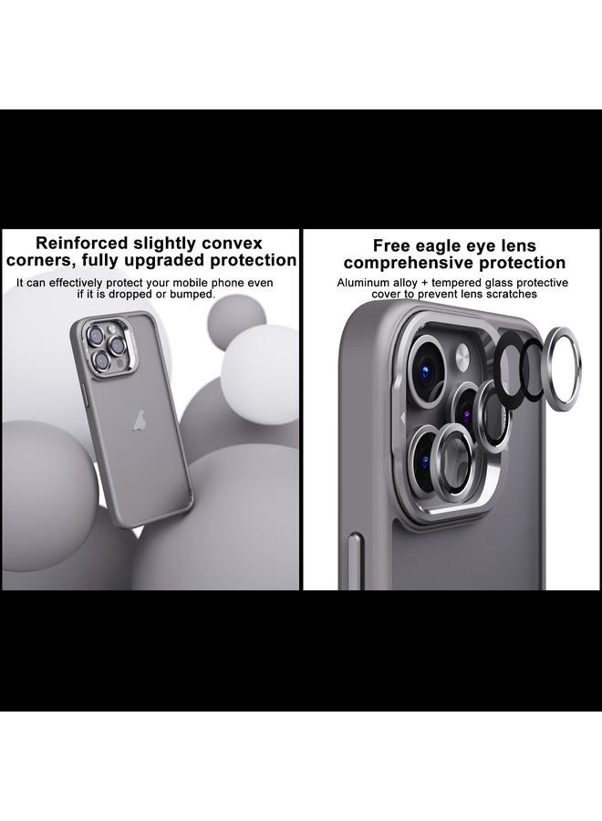 Zaboon Case For iPhone 13 Pro Max Invisible Lens Holder PC + TPU Frosted Phone Case - Image 4