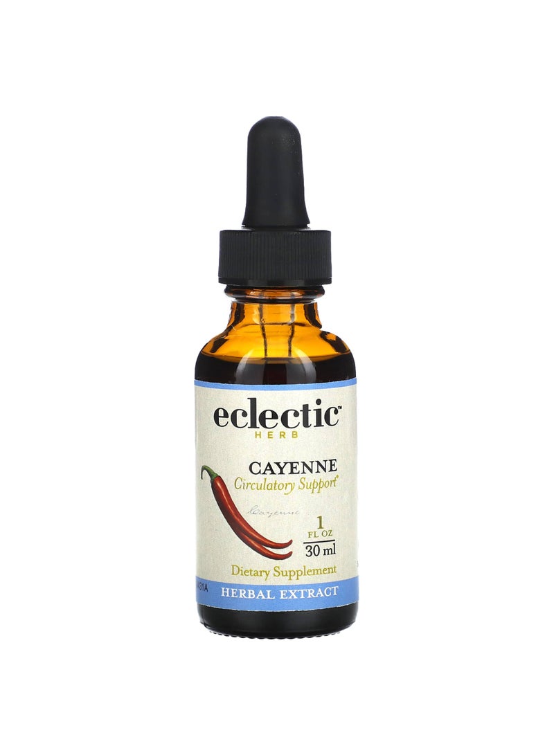 Eclectic Herb Cayenne Extract, 250 mg, 1 fl oz (30 ml)