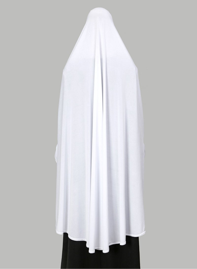 Women Muslim Hijab Double Bar Headscarf Long Sleeved Headscarf Hat Jumpsuit Long Lazy Suit - Image 4
