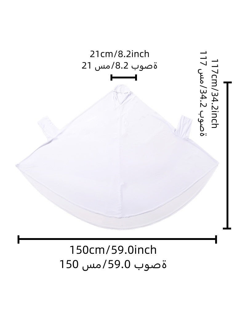 Women Instant Muslim Abayas with Sleeve Hijab Full Cover Khimar Prayer Headscarf Hat Jumpsuit Long Lazy Suit - Image 4