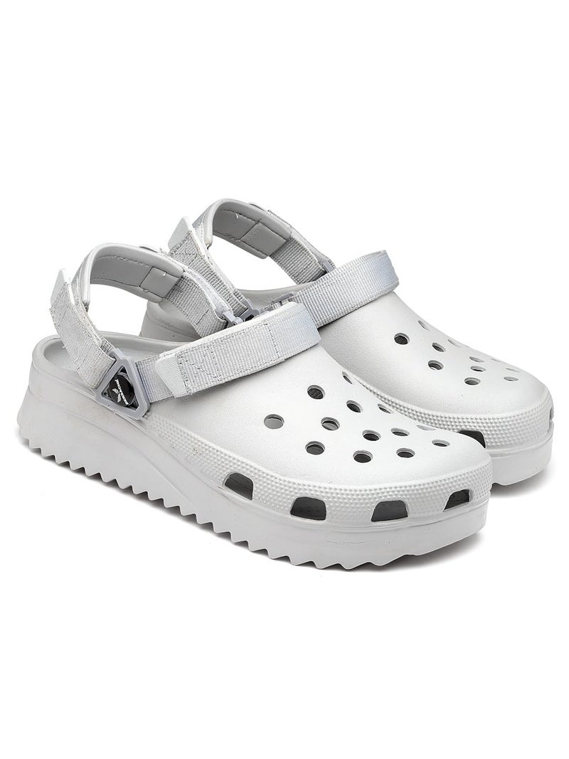 BERSACHE Extra Soft Classic Casual with Regular wear with Ultra Soft & Flexibility Technology Clog for Men's/Boy's Grey - Image 1