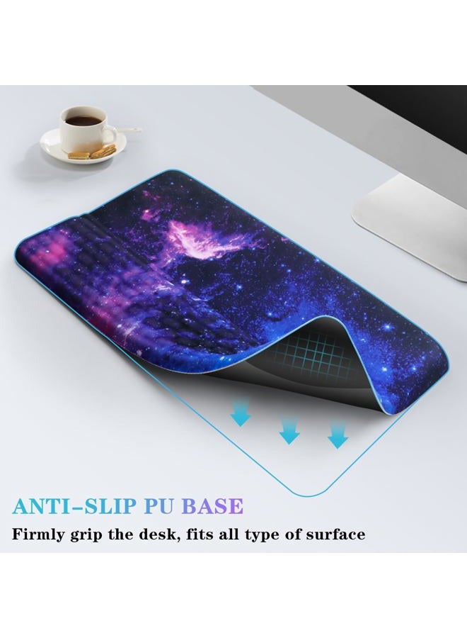 KEPUTAIER Computer Keyboard Stand with Wrist Rest, Ergonomic Tilted Keyboard Holder - Keyboard Riser with Wrist Pad - Keyboard Tray Support for Office Home - Black Starry Night - Image 4