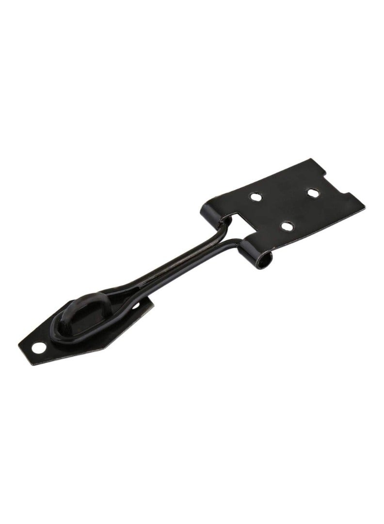 KNP KNP  Wire Hasp and Staple - 3 x 3 cm Black is a compact and durable locking solution designed for securing cabinets, small doors, boxes, lockers, and more.