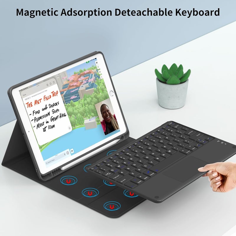 typecase حافظة لوحة المفاتيح لجهاز OnePlus Pad Go (11.35 بوصة فقط) مع لوحة لمس، غطاء رفيع وخفيف الوزن، لوحة مفاتيح لاسلكية بلوتوث قابلة للفصل مغناطيسياً لجهاز OnePlus Pad Go 11.35 بوصة فقط - Image 2