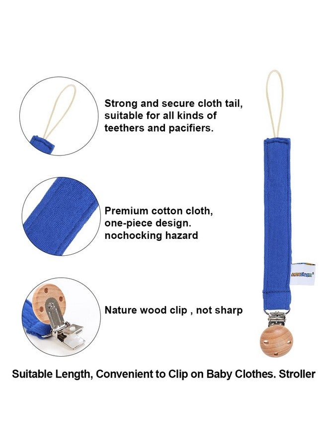 AmazingM Baby Food Grade Silicone Tractor Car Teether Toy With Pacifier Clip Holderteething Pain Relief Toys Gift Set For 3 Months+ Boys And Girlsfreezer Safebpa Free (Blue) - Image 3