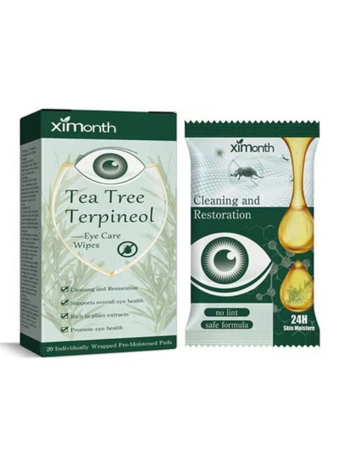 ximonth Eyelid Cleansing Wipes for Itchy and Dry Eyes , Individually Wrapped,Gentle Cleansing , Safe for Sensitive Eyes - Image 2