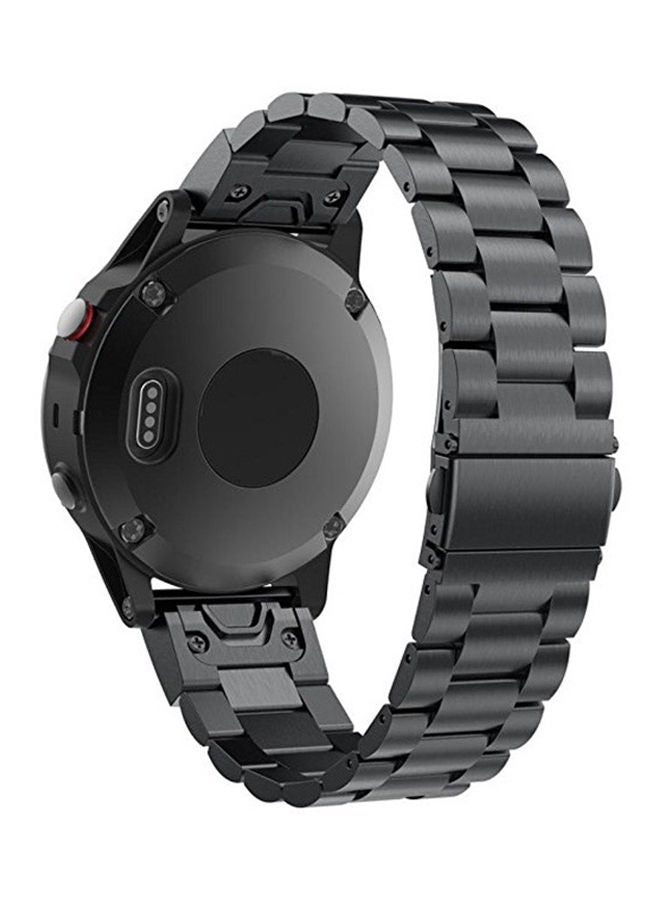 NIBEMINENT Replacement Smart Watch Band For Garmin Fenix 5 Black  - Image 3