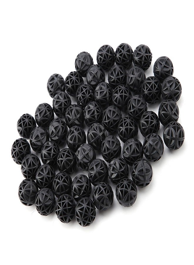 زيروديس فلتر حوض السمك من زيروديس، 50 قطعة، وسائط ترشيح كرات بيولوجية، فلتر مسامي بيولوجي، كرة كيميائية حيوية مع قطن، مادة ترشيح لحوض السمك والبركة (16 مم). - Image 4