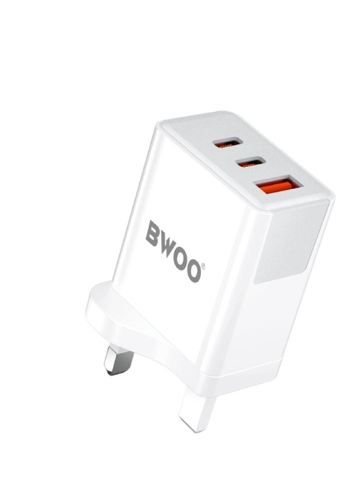 BWOO Bwoo fast Charger, 3 in 1 40W Fast Charger, Type C charger for Iphone, Samsung, Vivo, Honor, Huawei, Oppo Etc  - Image 3