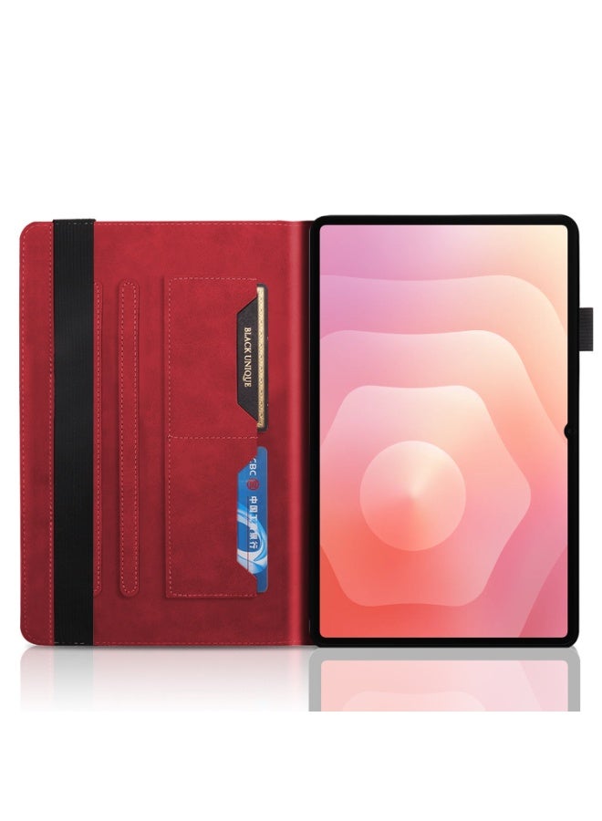 غطاء لسامسونج جالاكسي تاب S11 الترا (SM-X936B/X930) 2025 14.6 بوصة، غلاف لوحي واقي قلبي من جلد PU مع حامل قلم ووظيفة الحامل لجالاكسي تاب S11 الترا. - Image 2