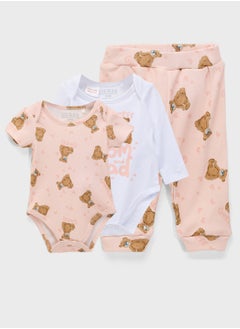 GUESS Kids 3 Pack Body Suits & Pants Set  - Image 1