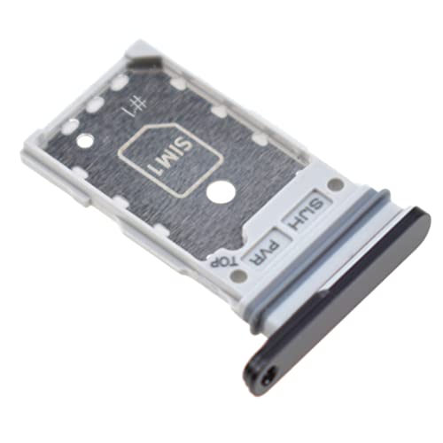 Vekir Dual SIM Card Tray for Samsung Galaxy S22 Ultra 5G SM-S908B SIM Card Holder for SM-S908B SIM Card Slot Replacement for SM-S908U SM-S908U1 Phantom Black - Image 1