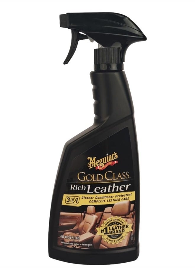 Meguiar's - Gold Class Rich Leather Cleaner & Conditioner - 15.2 Oz Spray Bottle - Image 1