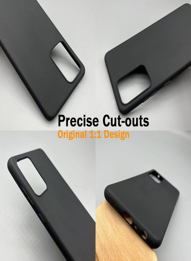 TENOC Phone Case for Samsung Galaxy A52 5G, Black Case Anti-Fingerprint Protective Bumper Matte Cover - Image 3