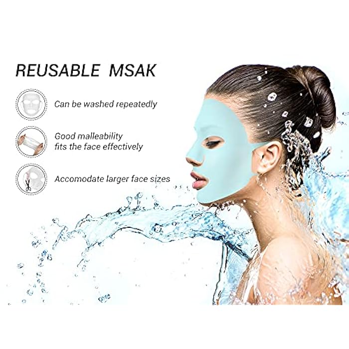 Maitys 5 Pcs Reusable Silicone Face Mask for Sheet Masks, Anti-wrinkle Moisturizing Facial Mask Cover Holder, Prevent Evaporation Hairdressing Skincare Beauty Spa Care Tool(Vivid Colors) - Image 4