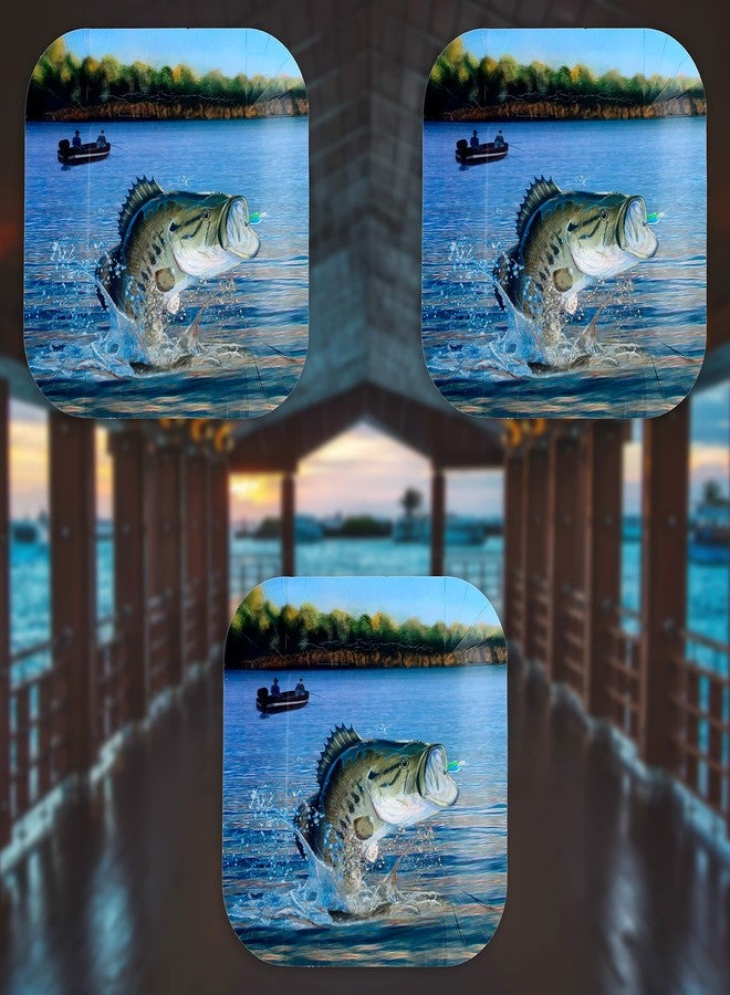 Havercamp Fishing Paper Dinner Plate (9", Square, Paper Plates) Gone Fishin' Party Collection (9 in. Plates - 24 pcs.) - Image 5