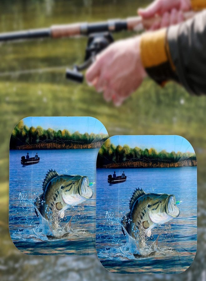 Havercamp Fishing Paper Dinner Plate (9", Square, Paper Plates) Gone Fishin' Party Collection (9 in. Plates - 24 pcs.) - Image 3