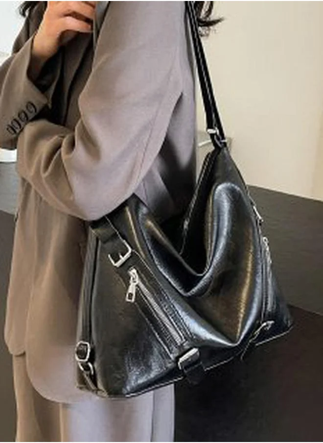 Styli Zip Front Detail Shoulder Bag