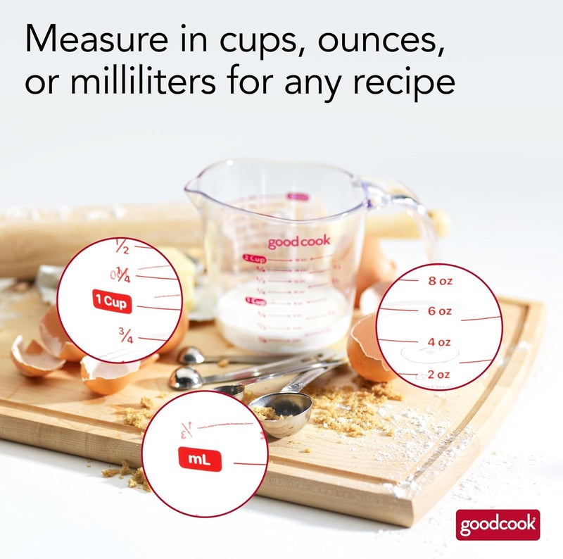 GoodCook BRADSHAW INTERNATIONAL 19864 2Cup Plastic Measuring Cup - Image 2