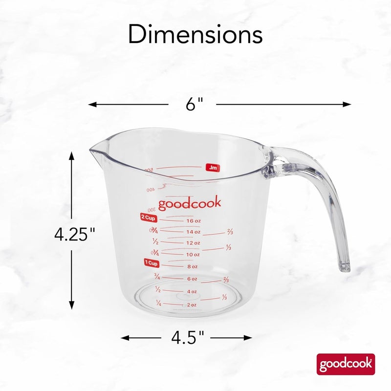 GoodCook BRADSHAW INTERNATIONAL 19864 2Cup Plastic Measuring Cup - Image 5