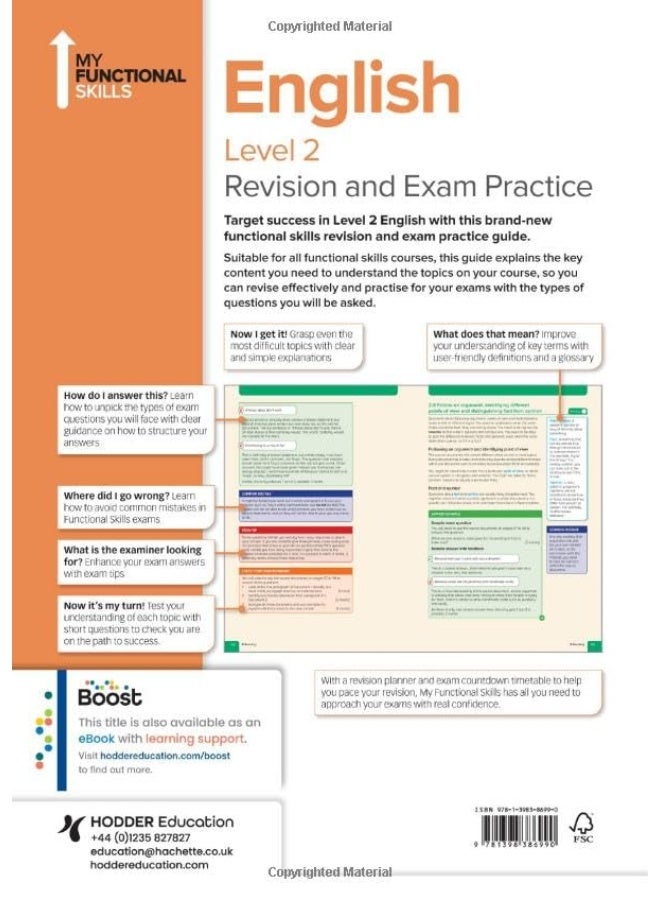 My Functional Skills: Revision and Exam Practice for English Level 2