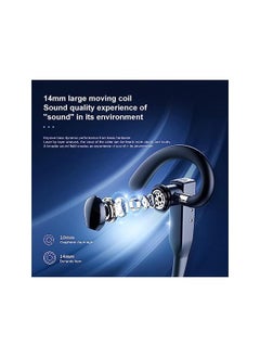 X spring Bluetooth Headset Wireless Bluetooth Headset With Microphone Noise Cancelling 10 Hours Continuous Calls Time Handsfree Wireless Bluetooth Earpiece For Office Driving Truck Black  - Image 4