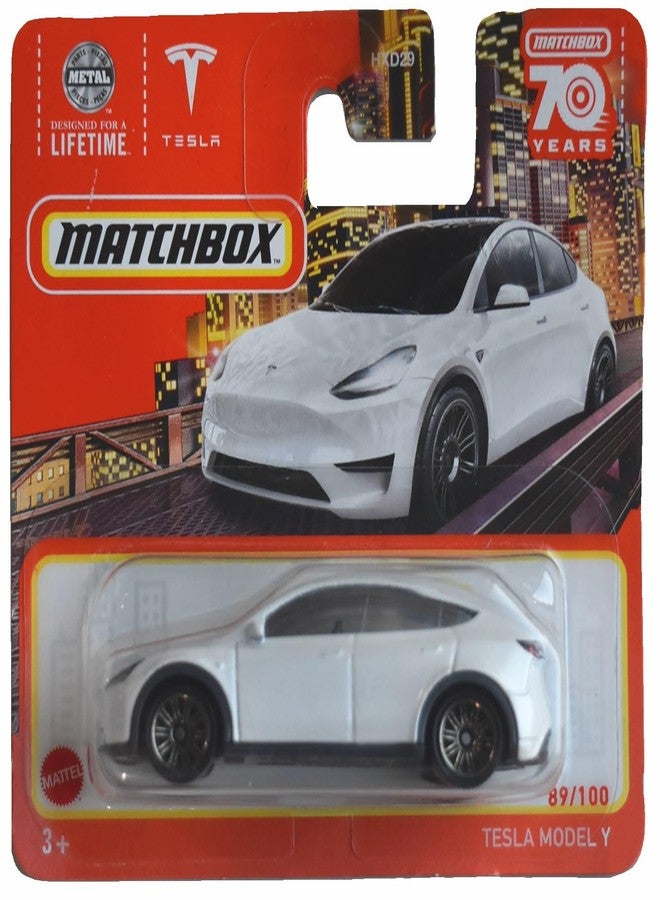 Matchbox Tesla Model y, White 89/100 Short Card - Image 2