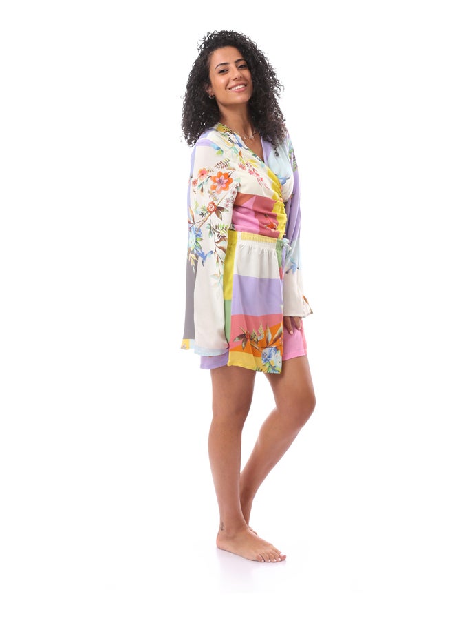 MERCH Two-piece Set Of Blouse And Shorts For Women  - Image 2