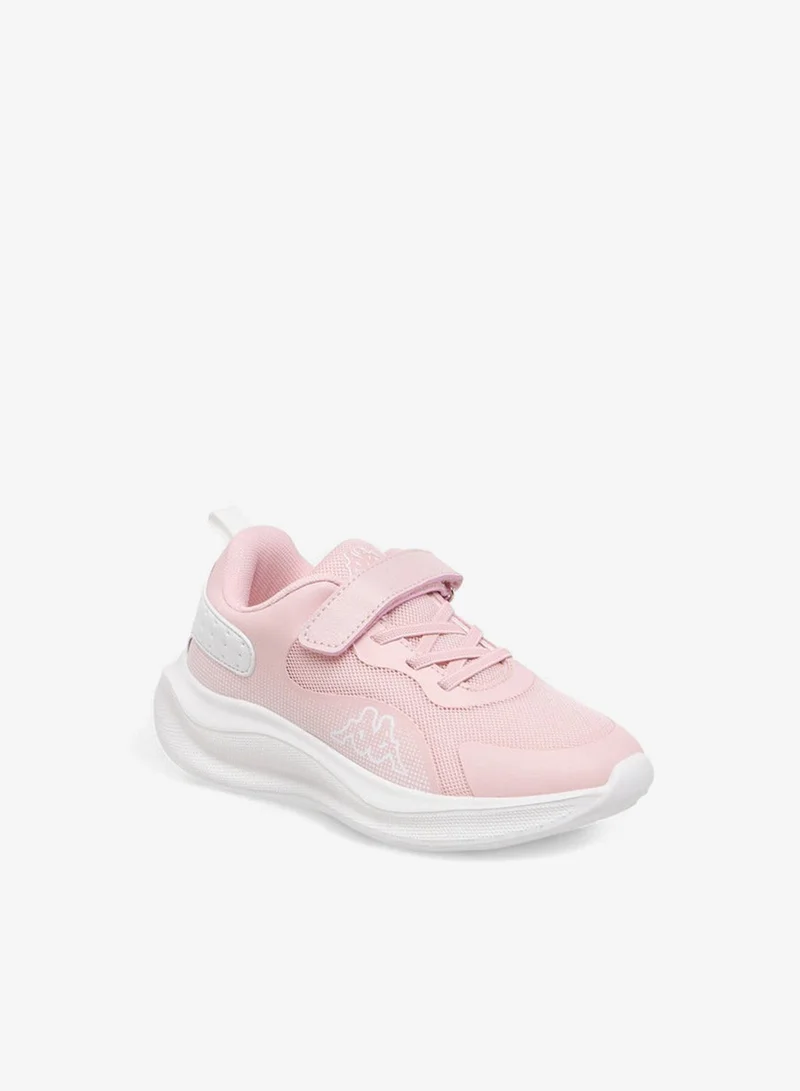Kappa Girls' Panelled Sports Shoes with Hook and Loop Closure