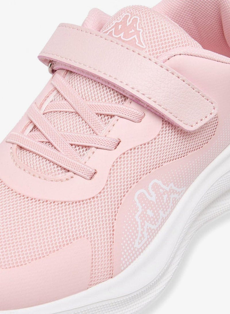 Kappa Girls' Panelled Sports Shoes with Hook and Loop Closure - Image 4