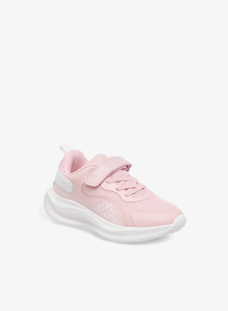 Kappa Girls' Panelled Sports Shoes with Hook and Loop Closure