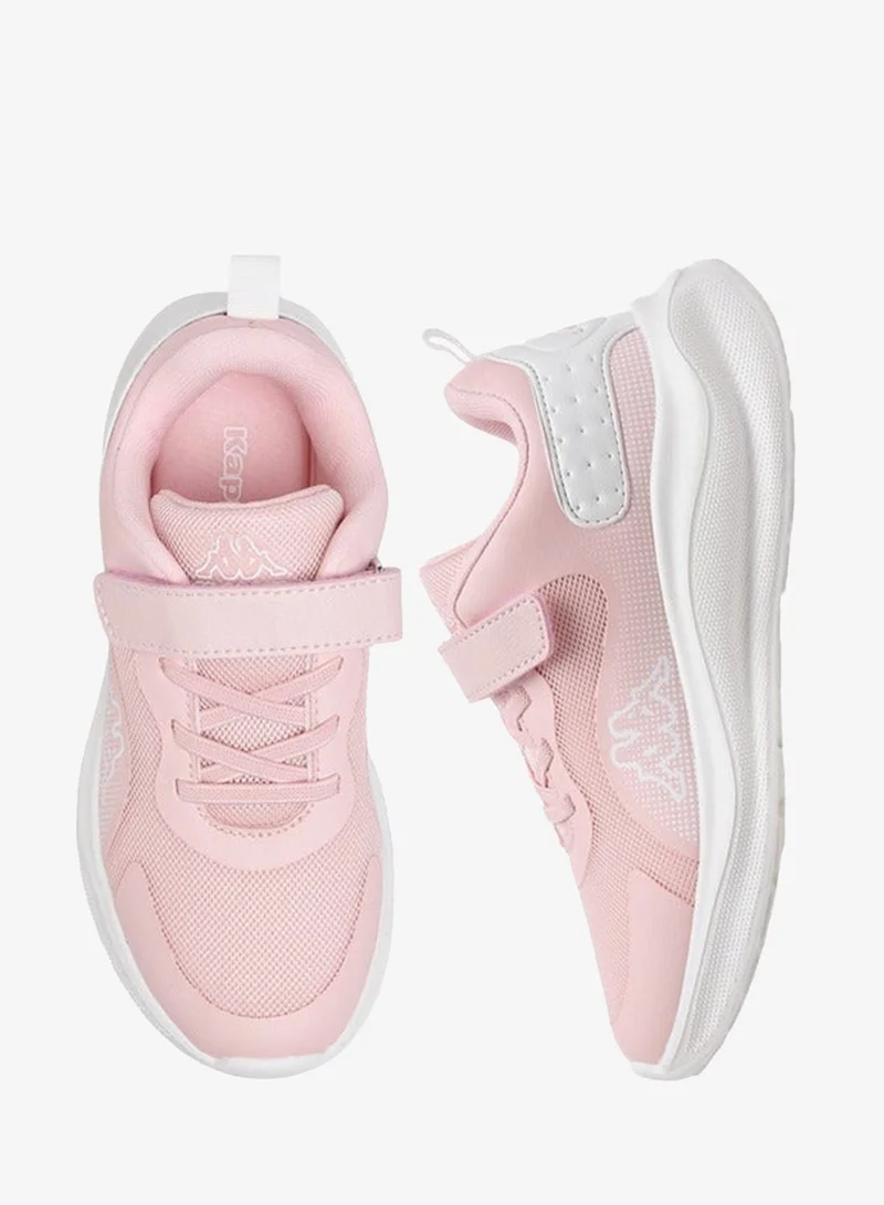 Kappa Girls' Panelled Sports Shoes with Hook and Loop Closure