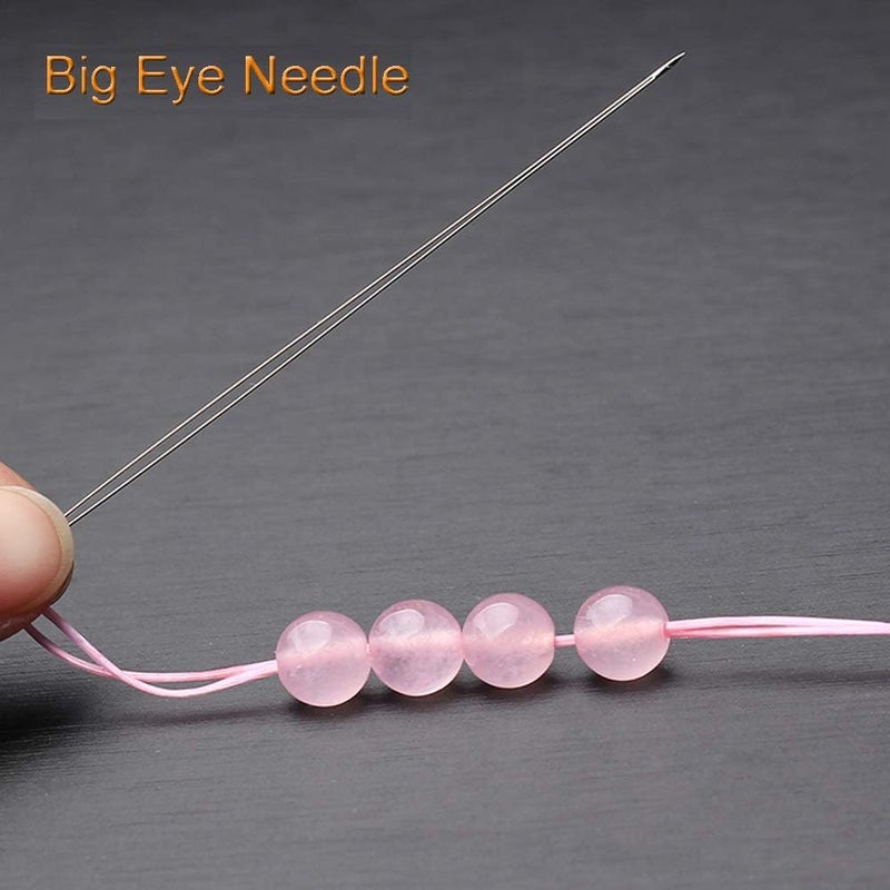 Y-Axis 26 Pcs Assorted Beading Needles Including 6 Pcs Big Eye Beading Needles + 20 Pcs Long Straight Beading Thread Needles with Needle Bottle - Image 4