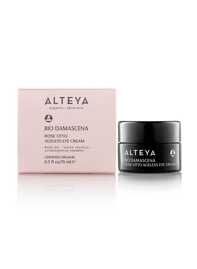 Alteya Organics Eye Cream Certified Organic Skin Care 0.51 Fl Oz/15 Ml Bio Damascena Awardwinning Ageless Eye Contour Cream With Organic Bulgarian Rose Oil Brightening Nourishing And Firming - Image 2