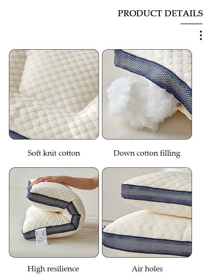 DUNISO Super Comfort Ergonomic Pillow for Neck Head and Shoulder Pain Relief Contour Support Pillows for Bed Sleeping Orthopedic Cervical Spine Stretch Pillow for Side Back Stomach Sleeper - Image 2