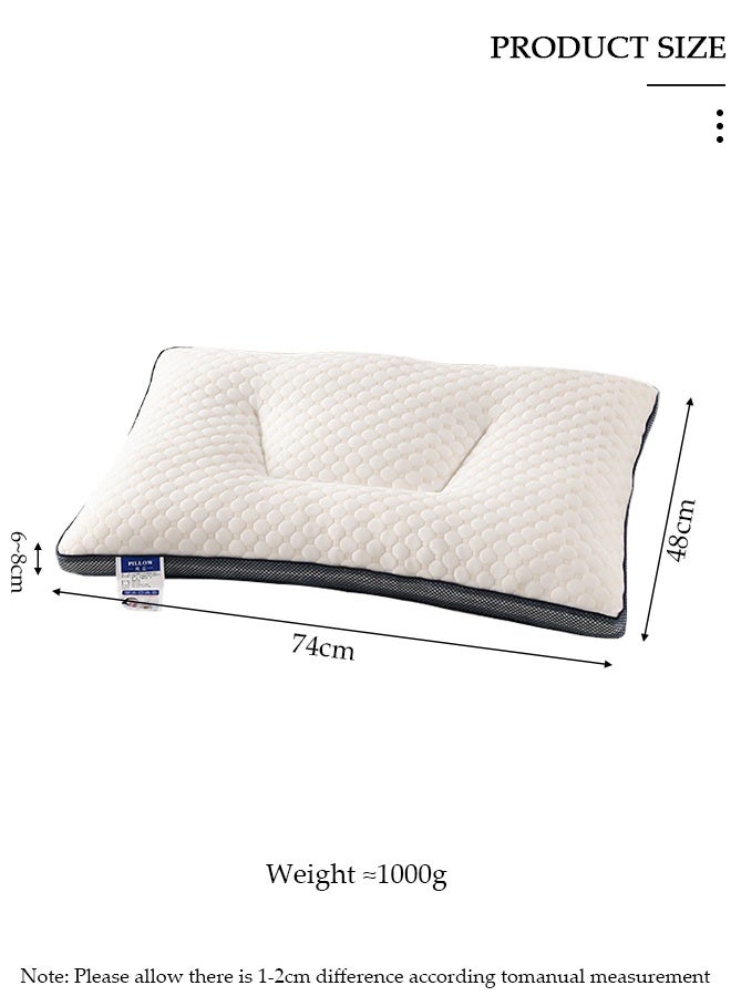 DUNISO Super Comfort Ergonomic Pillow for Neck Head and Shoulder Pain Relief Contour Support Pillows for Bed Sleeping Orthopedic Cervical Spine Stretch Pillow for Side Back Stomach Sleeper - Image 3