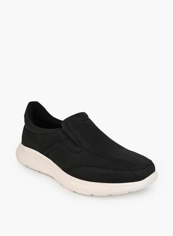 لو كونفورت Men Textured Slip-On Loafers