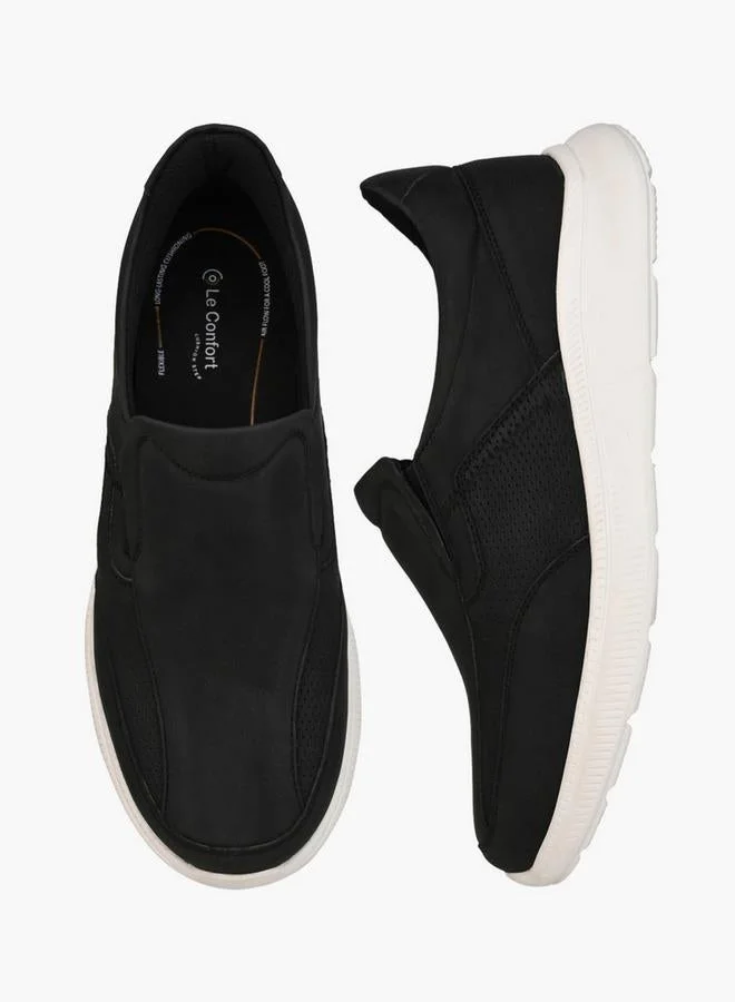 Le Confort BLACK Men Textured Slip-On Loafers for Men | Best Price UAE