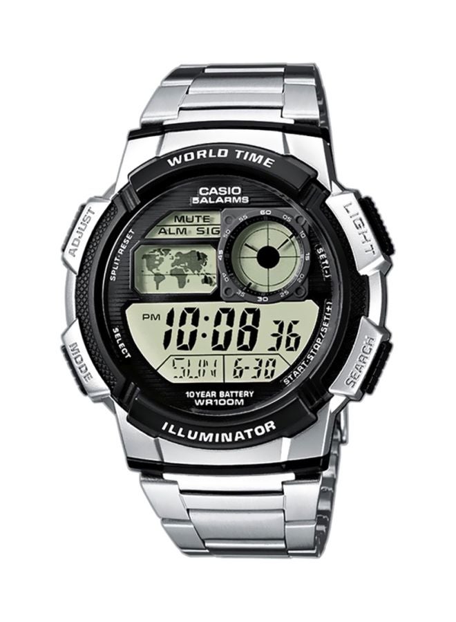 CASIO Men Youth Water Resistant Digital Watch AE-1000WD-1AVEF - 48 mm - Silver - Image 1