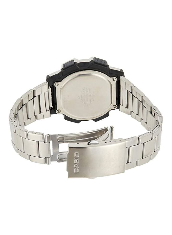 CASIO Men Youth Water Resistant Digital Watch AE-1000WD-1AVEF - 48 mm - Silver - Image 4