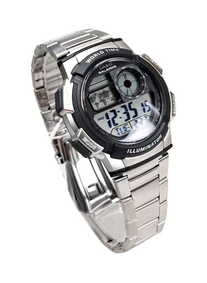 CASIO Men Youth Water Resistant Digital Watch AE-1000WD-1AVEF - 48 mm - Silver - Image 5